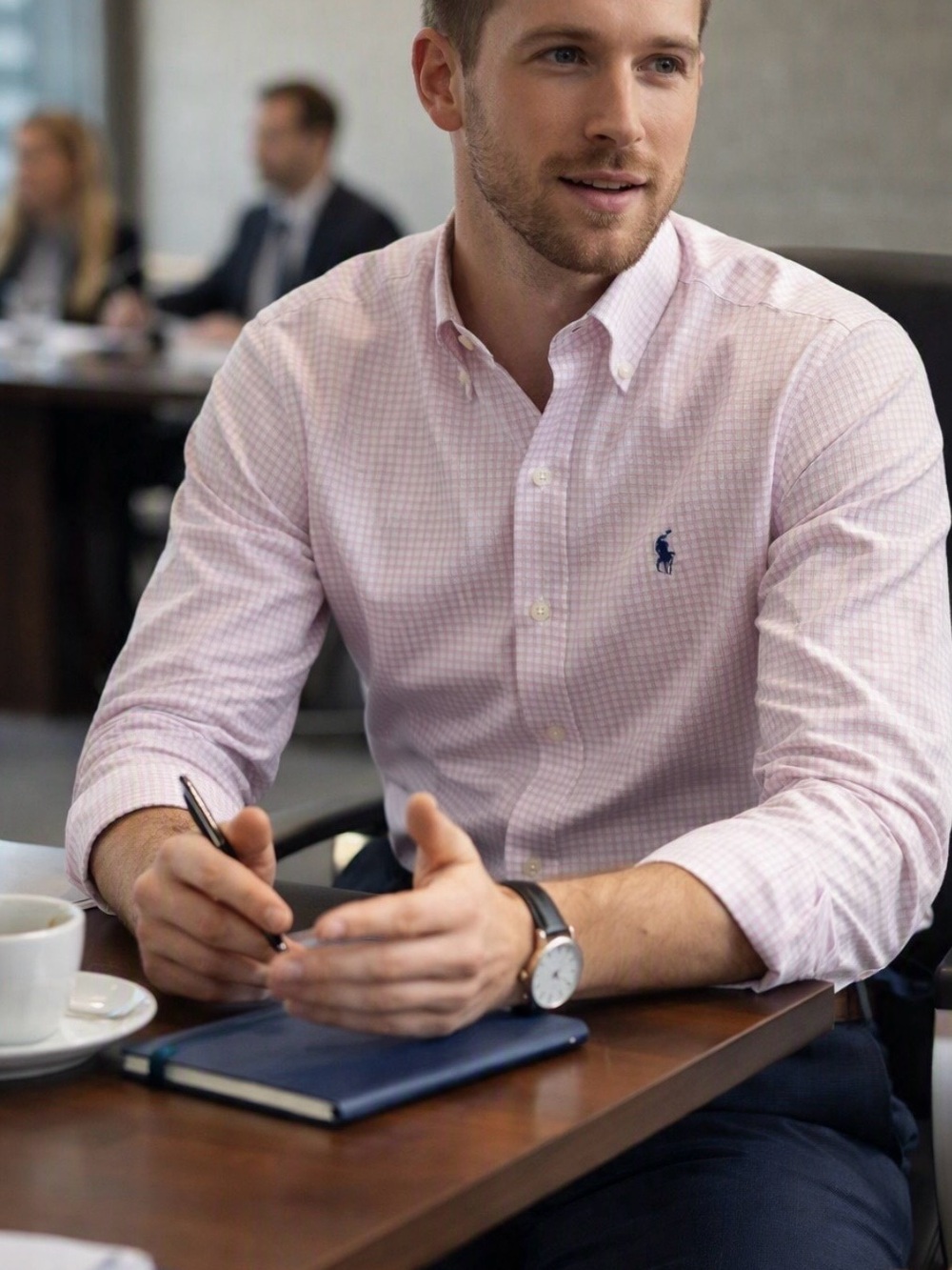 Polo by Ralph Lauren Light Pink Gingham Button-Down Shirt